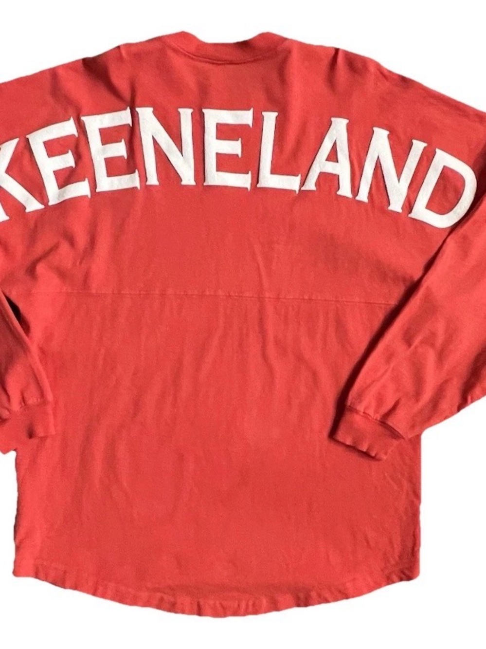 Orange Keeneland (racetrack) Long Sleeve Top/ Sweatshirt. 100% Cotton MADE IN US